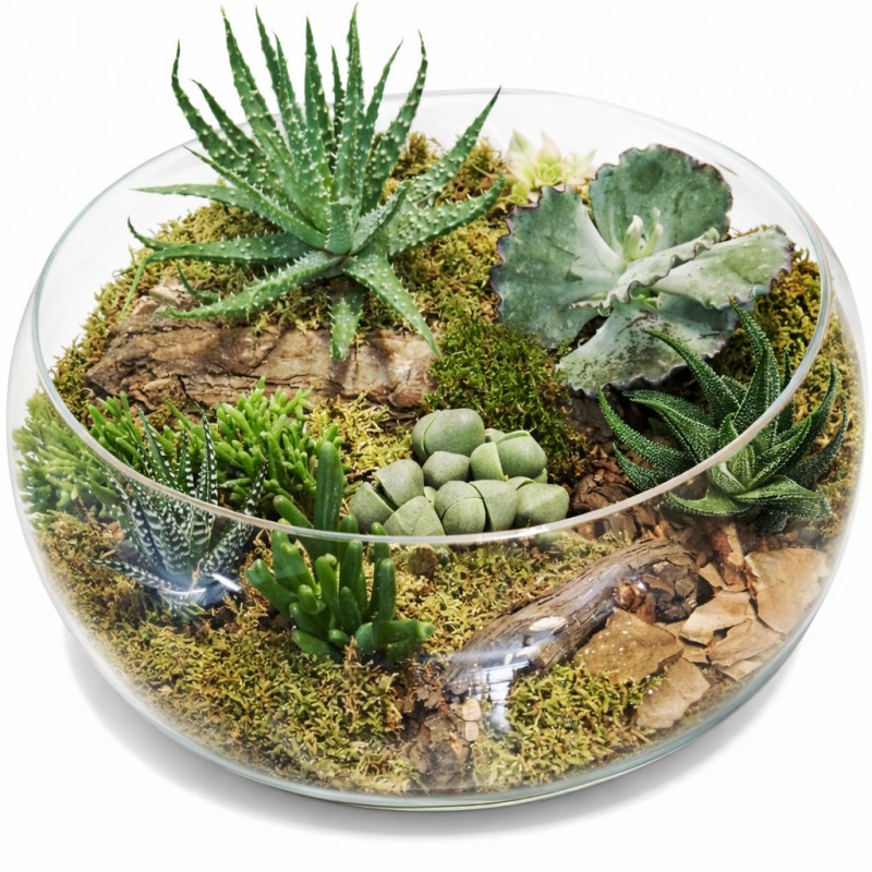 cam sukulent aranjman